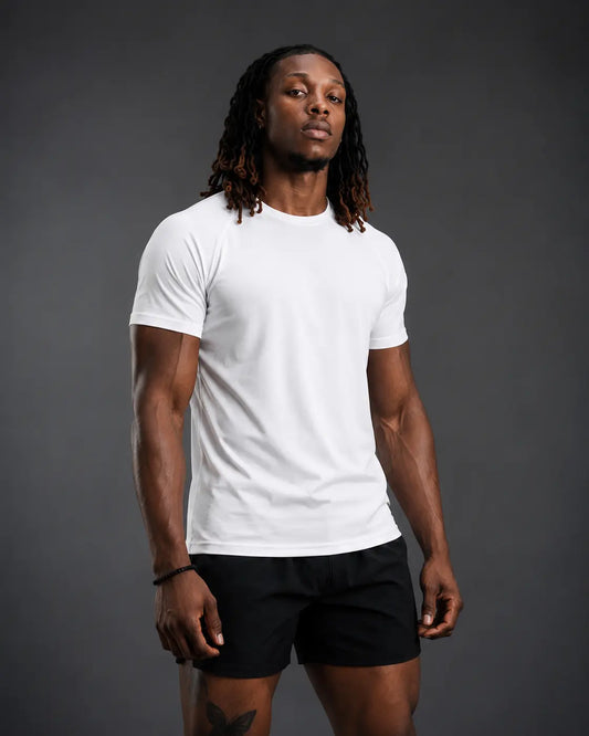 TREADLON Premium Cotton T-Shirt beyaz ön görünüm