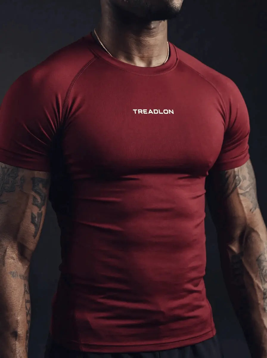 TREADLON Pro Compression T-shrit - TREADLONST-SHİRT TREADLON Pro Compression T-shrit TREADLONTREADLONTREADLONBORDO